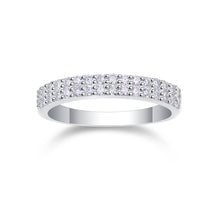 Load image into Gallery viewer, Barcelona Pure Radiance Moissanite Eternity Silver Ring
