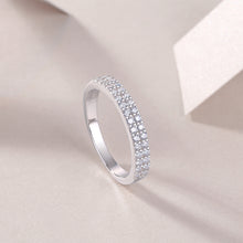 Load image into Gallery viewer, Barcelona Pure Radiance Moissanite Eternity Silver Ring
