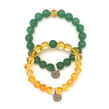 Load image into Gallery viewer, Green Aventurine &amp; Citrine Couple Bracelet
