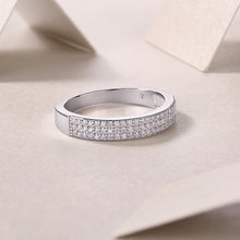 Load image into Gallery viewer, London Pure Radiance Moissanite Eternity Silver Ring
