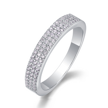 Load image into Gallery viewer, London Pure Radiance Moissanite Eternity Silver Ring
